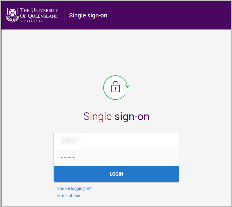 UQ login