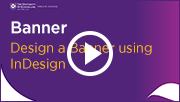 design a banner using indesign