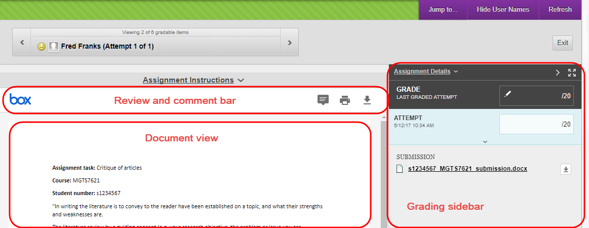 marking screen