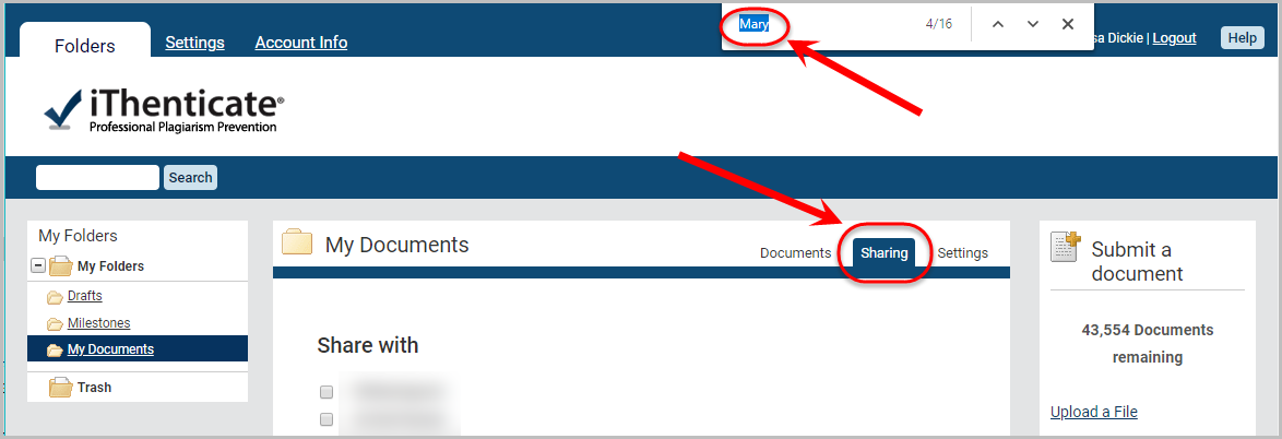 ithenticate how to use