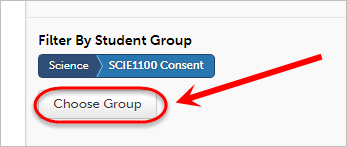 Choose group button circled.
