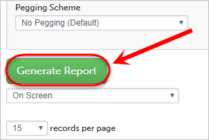 Generate report button circled.