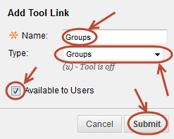 Add tool link settings