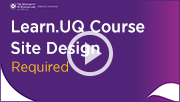 course site design required