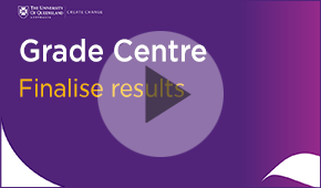 Grade Centre - Finalise Results