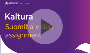 submit a video assignment