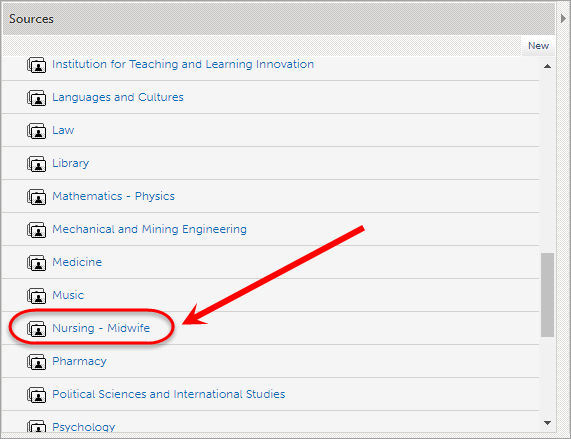 School circled in list