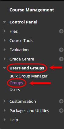 click on groups