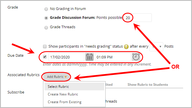 Grade Discussion forum
