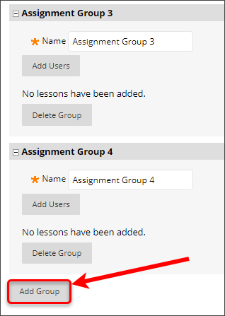 Add Group button circled