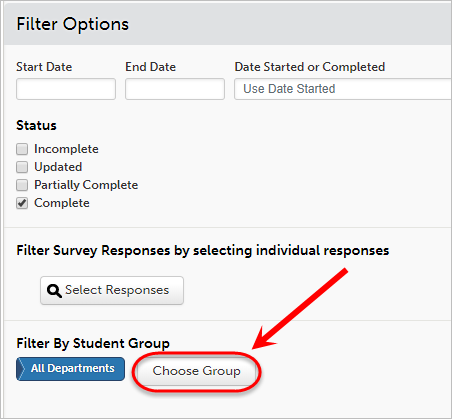 Choose group button circled.
