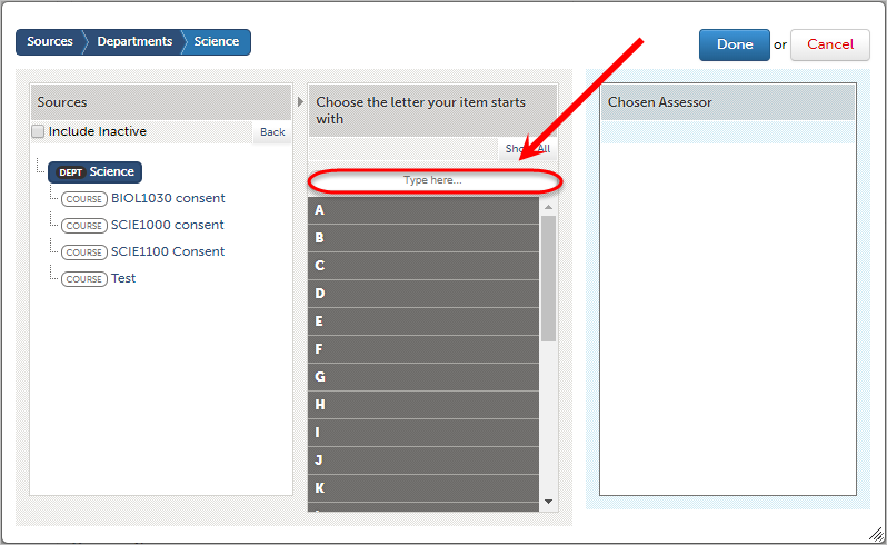 Type here textbox circled.